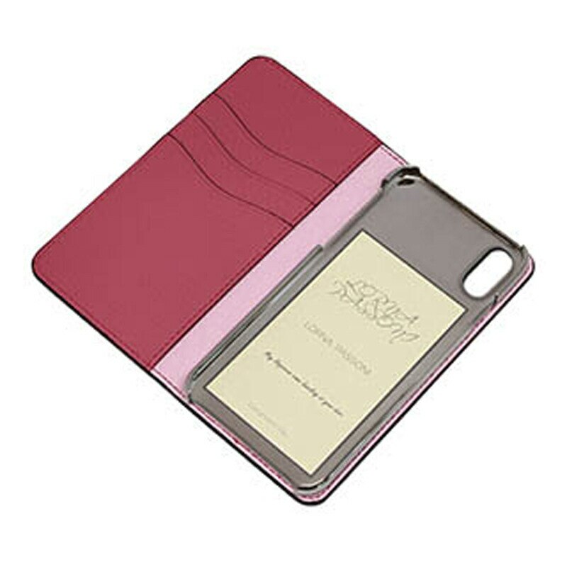 LORNA PASSONI スマホケース ブラック 手帳型 iPhoneX / XS 対応