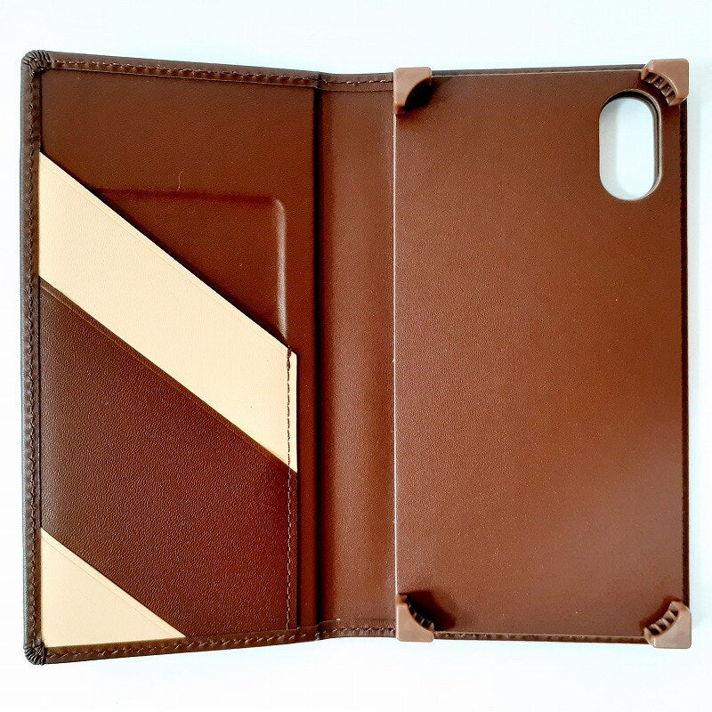 Full Leather Case Limited スマホケース ブラック/ブラウン iPhone X 対応