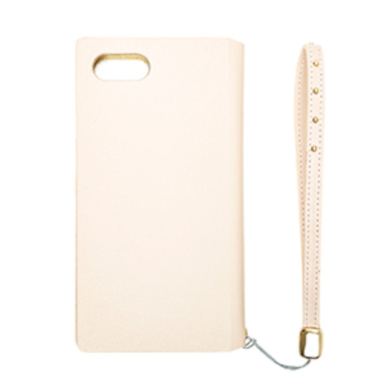 フェム STZ フラップレザーケース スマホケース 手帳型 ピンク/ベージュ iPhone X 対応