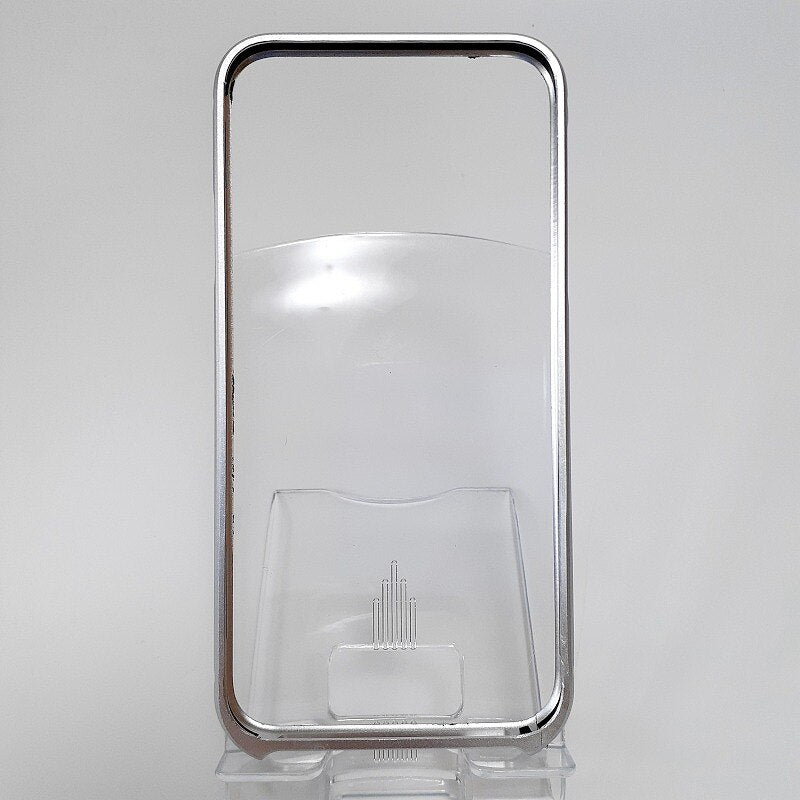 アルミバンパー ブラック/シルバー スマホケース スマホ保護 iPhone X / XS 対応