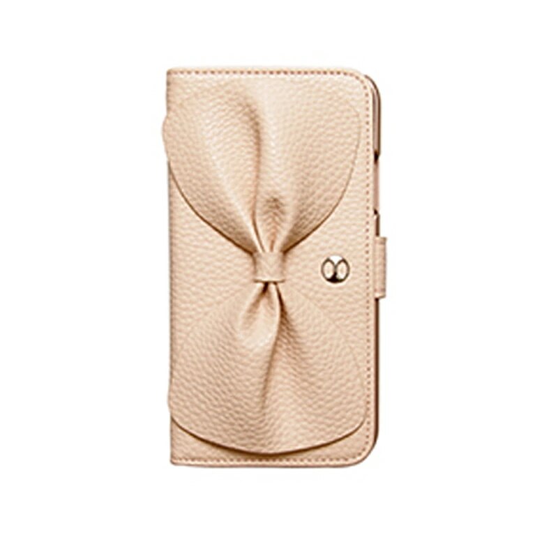 IPHORIA コラボ スマホケース ブックタイプケース ブラック/ピンク iPhone X 対応