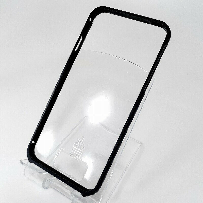 アルミバンパー ブラック スマホケース シンプルデザイン iPhone 7 / 8 / SE 対応