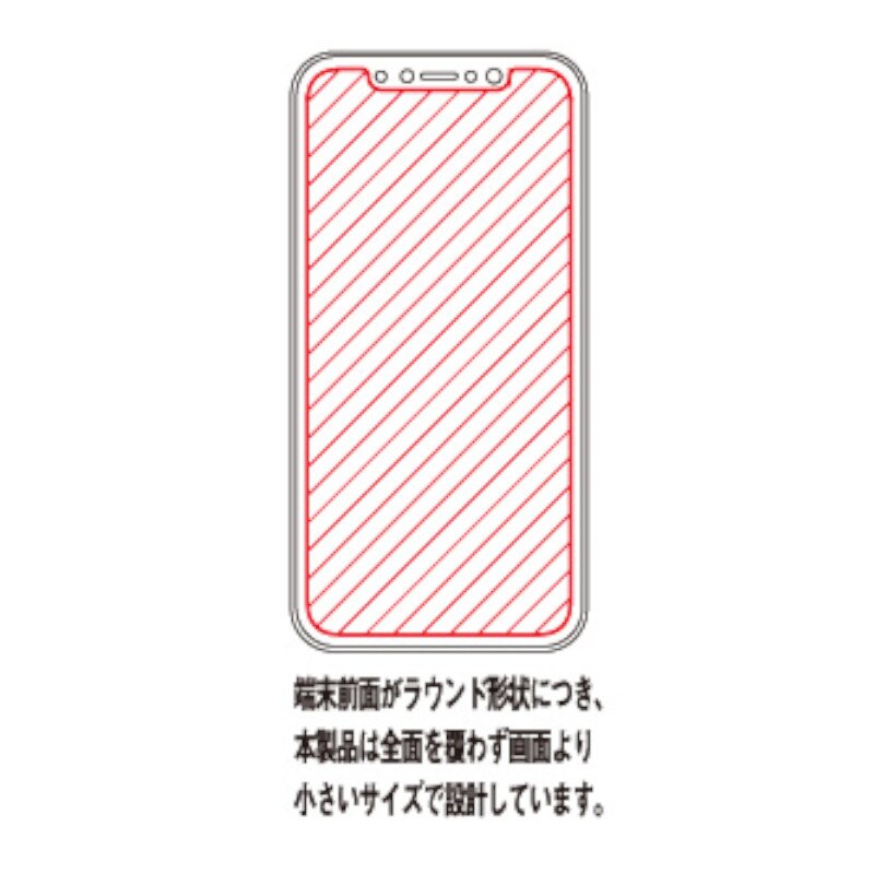保護フィルム 耐衝撃 反射防止 抗菌 防汚 ブルー iPhoneX / XS 対応