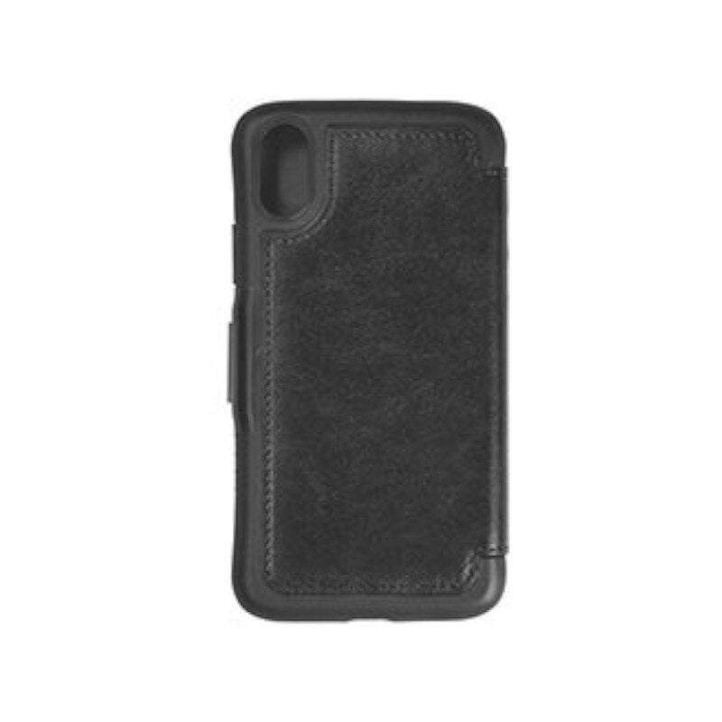 スマホケース ブラック ブックタイプケース カードポケット付 iPhone XR 対応