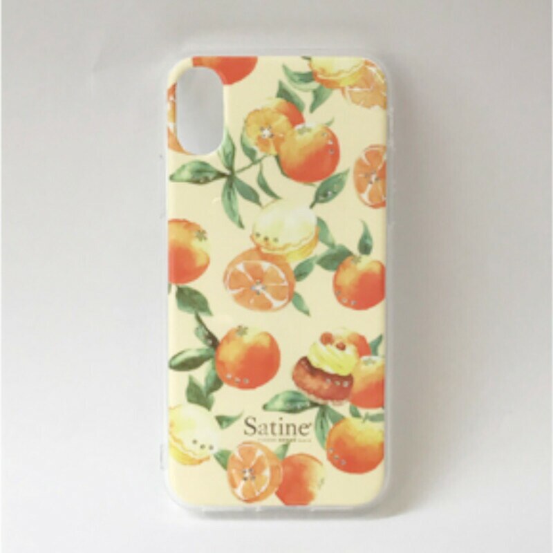 ピエールエルメ コラボ スマホケース オレンジ ハイブリッドカバー iPhone X 対応