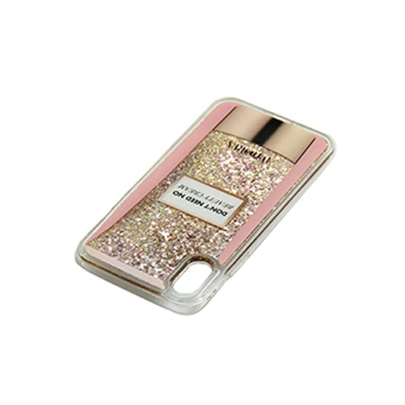 IPHORIA コラボ スマホケース ピンク ゴールド ラメ レディース iPhone X 対応