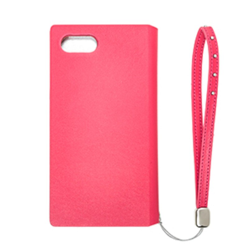 フェム STZ フラップレザーケース スマホケース 手帳型 ピンク/ベージュ iPhone X 対応