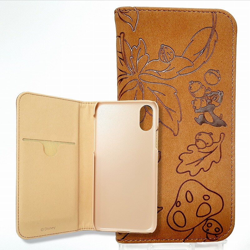 コラボ ブックタイプケース チップ&デール スマホケース 手帳型 iPhone X 対応