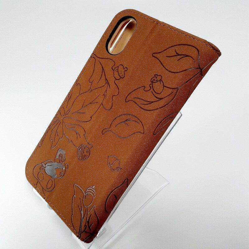 コラボ ブックタイプケース チップ&デール スマホケース 手帳型 iPhone X 対応