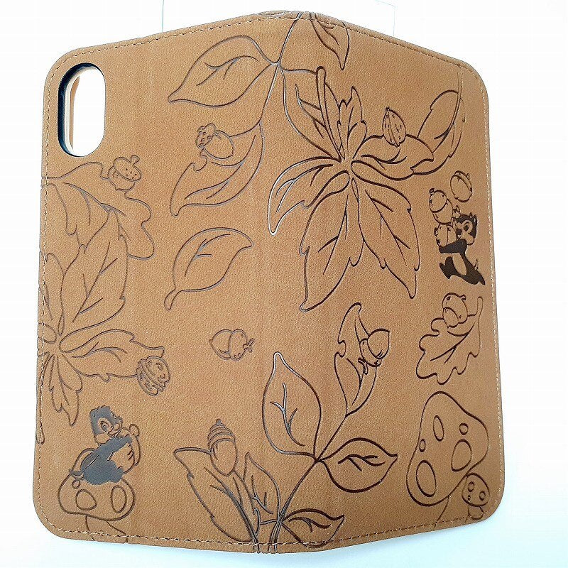 コラボ ブックタイプケース チップ&デール スマホケース 手帳型 iPhone X 対応