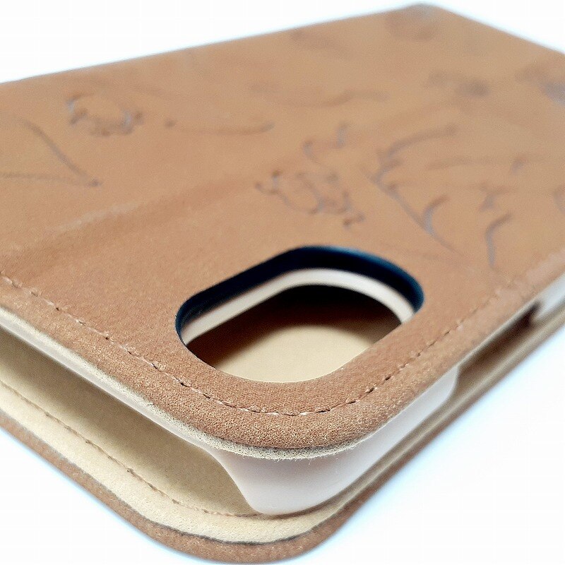 コラボ ブックタイプケース チップ&デール スマホケース 手帳型 iPhone X 対応