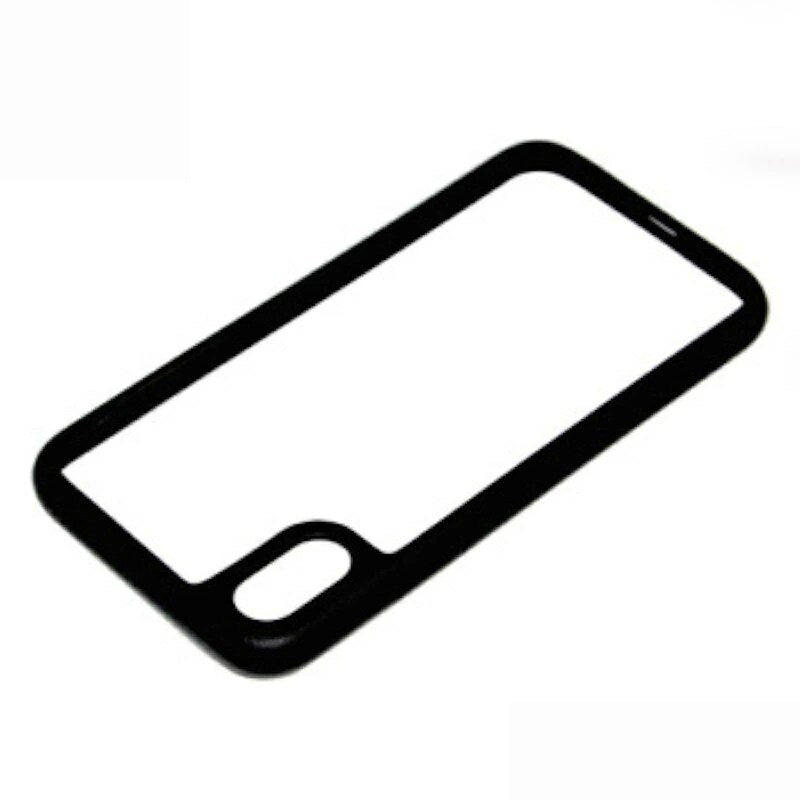 コラボ スマホケース ブラック/ホワイト RONDA ソフトレザーバンパー iPhone X 対応