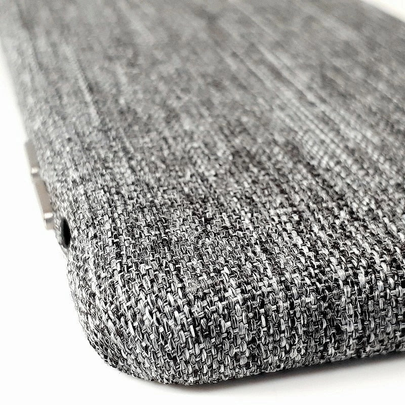 ファブリックカバー スマホケース ミディアムグレー iPhone X / XS 対応