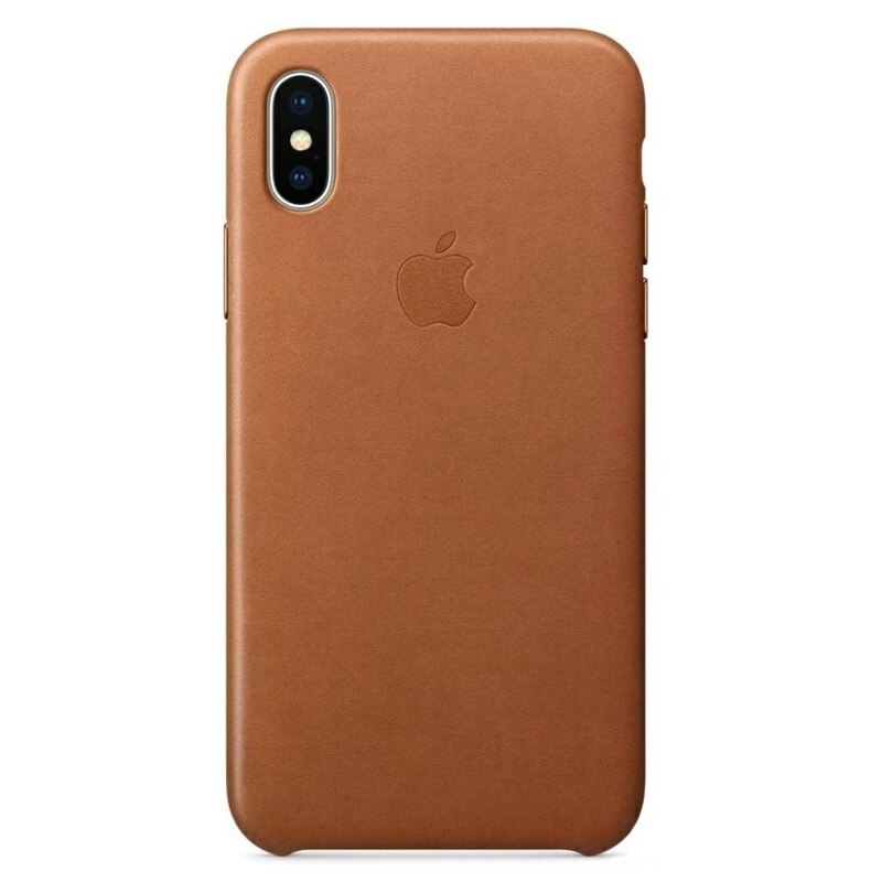 純正品 スマホケース MQTA2FE/A レザーケース ブラウン iPhone X 対応