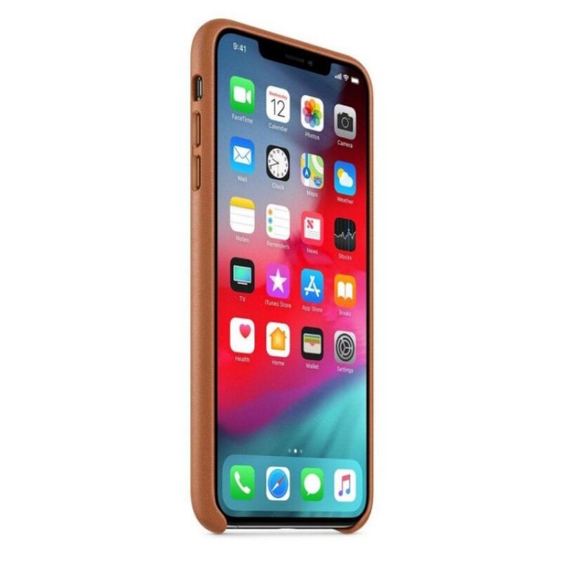 純正品 スマホケース MQTA2FE/A レザーケース ブラウン iPhone X 対応