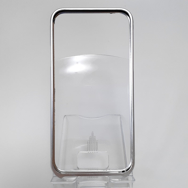 アルミバンパー ブラック/シルバー スマホケース スマホ保護 iPhone X / XS 対応