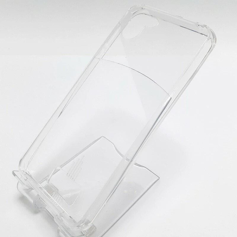 R2 対応 スマホケース クリア 透明 スケルトン 耐衝撃 ハイブリッドカバー
