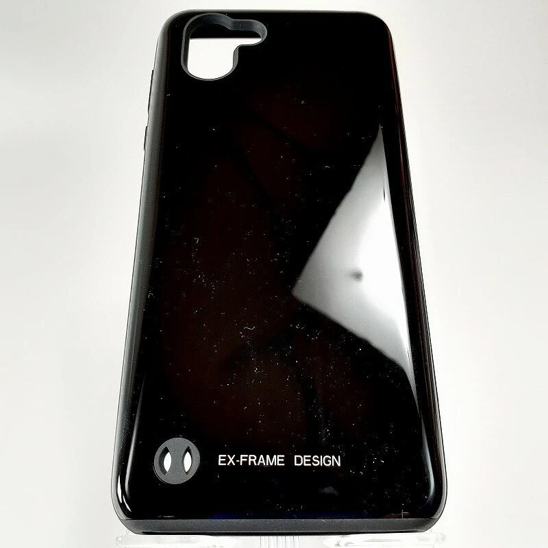 R2 対応 スマホケース ブラック EX-FRAME DESIGN ハイブリッドカバー