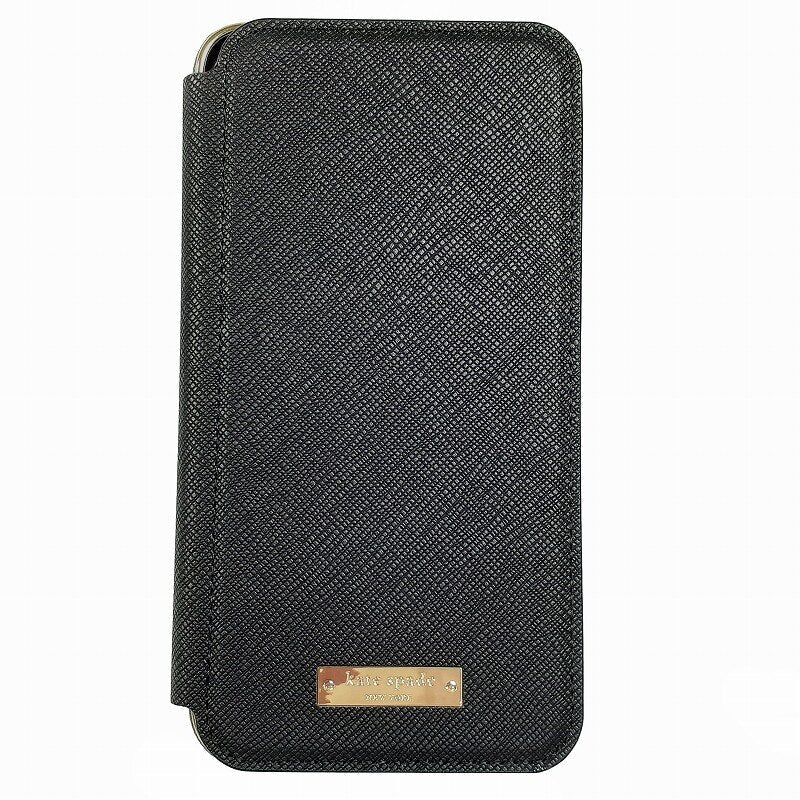 Kate Spade コラボ スマホケース ブラック ブックタイプ iPhone 7 Plus / 8 Plus 対応