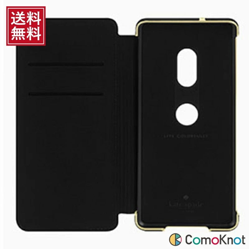 コラボ スマホケース ブラック ブックタイプ 手帳型 Xperia XZ3 対応