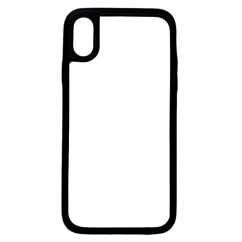 コラボ スマホケース ブラック/ホワイト RONDA ソフトレザーバンパー iPhone X 対応