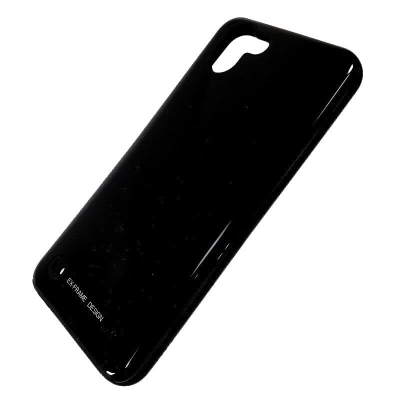 R2 対応 スマホケース ブラック EX-FRAME DESIGN ハイブリッドカバー