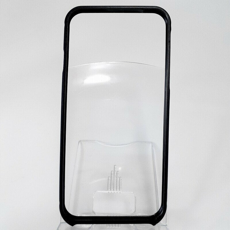 アルミバンパー ブラック スマホケース シンプルデザイン iPhone 7 / 8 / SE 対応