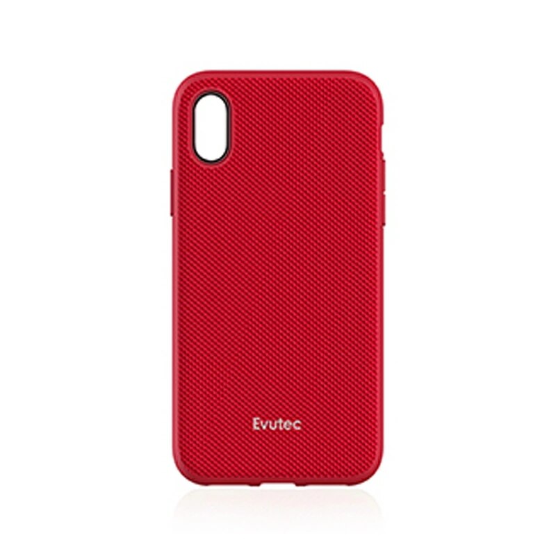 Evutec AERGO Ballistic Nylon ブラック／レッド iPhone X 対応