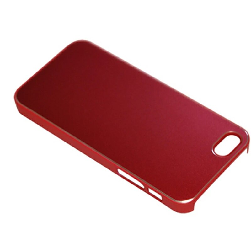 ハードカバー スマホケース レッド iPhone SE / 5 / 5S 対応