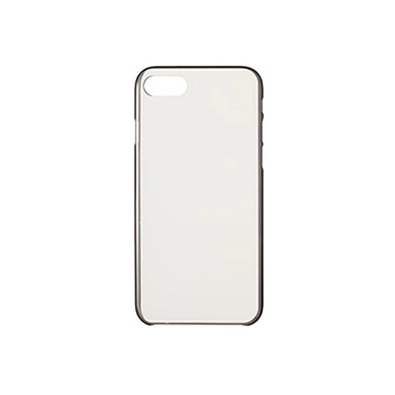 ハードカバー ブラック／シルバー サイドライン スマホケース iPhone 7 / 8 / SE 対応